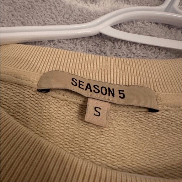Mens Cream Colored Calabasas Adidas Nude Off White Colored Sweater - Picture 3 of 6